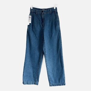 NWT Aritzia Wilfred Hight-waisted Pleated Embark Jeans Size 00